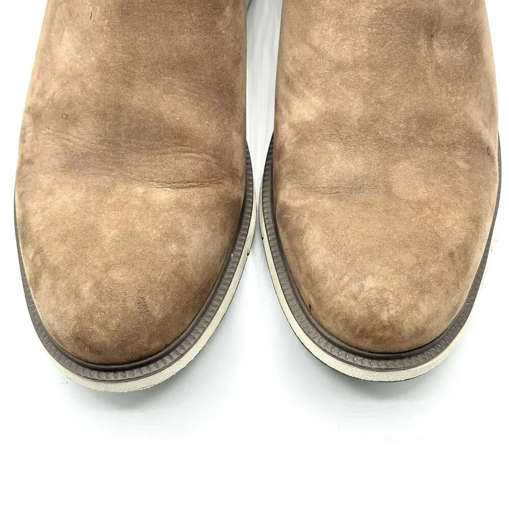 SWIMS Chelsea Boots Mens 11 Brown Suede Waterproof Slip On Ankle Shoes EU 44